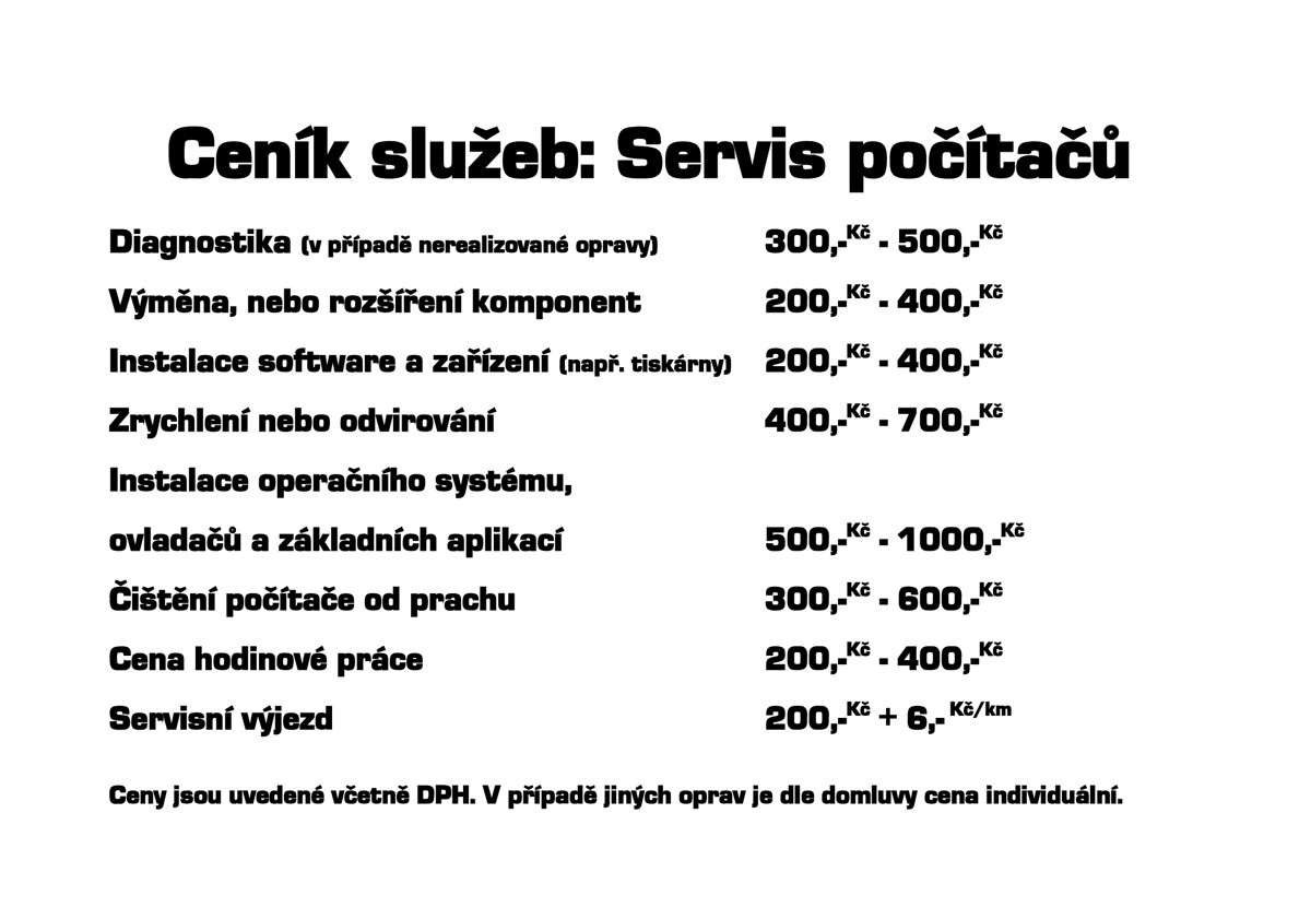 Prodej nov, krtkodobě pouit a repasovan vpočetn techniky